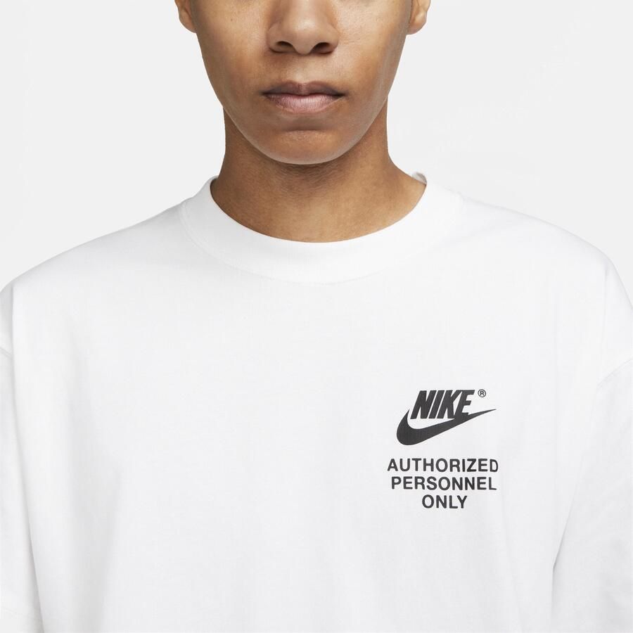 Nike Organisch Katoenen Sportshirt Wit Heren - Foto 3