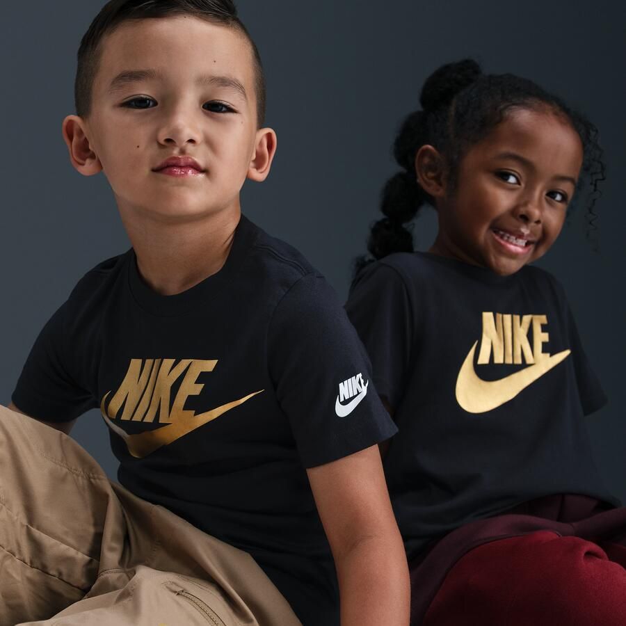 Nike T-shirt voor kleuters Zwart - Foto 4