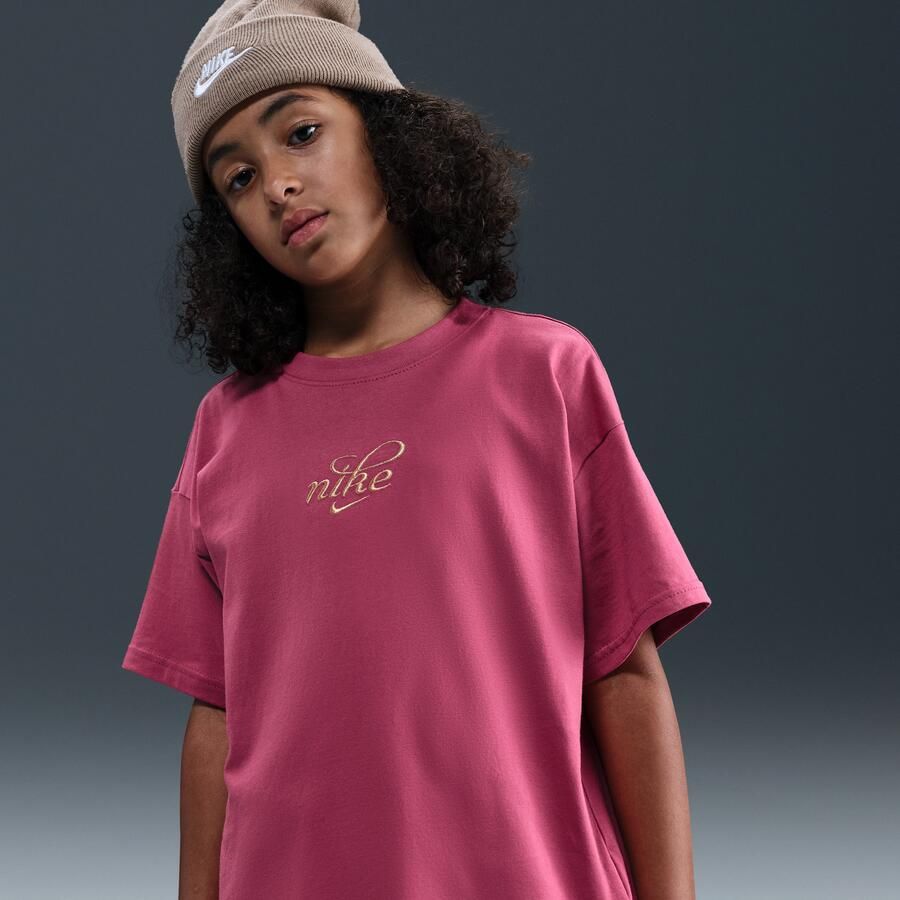 Nike T-shirt voor meisjes Paars - Foto 4