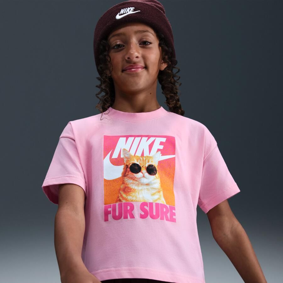 Nike T-shirt voor meisjes Roze - Foto 4