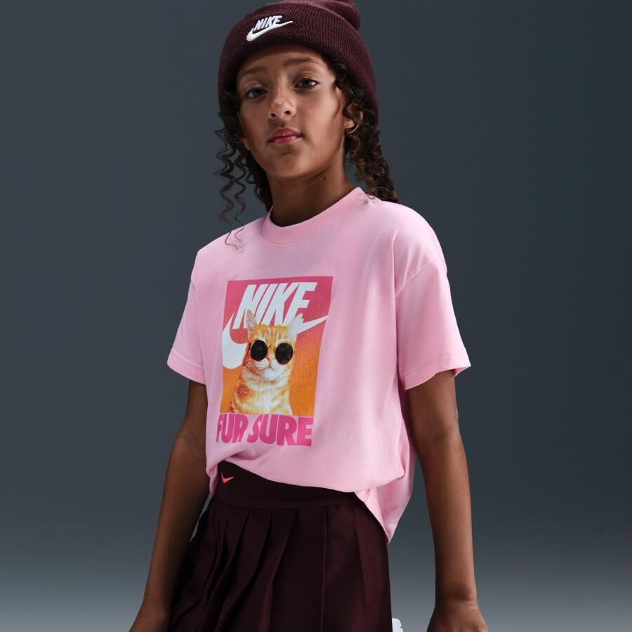 Nike T-shirt voor meisjes Roze - Foto 2