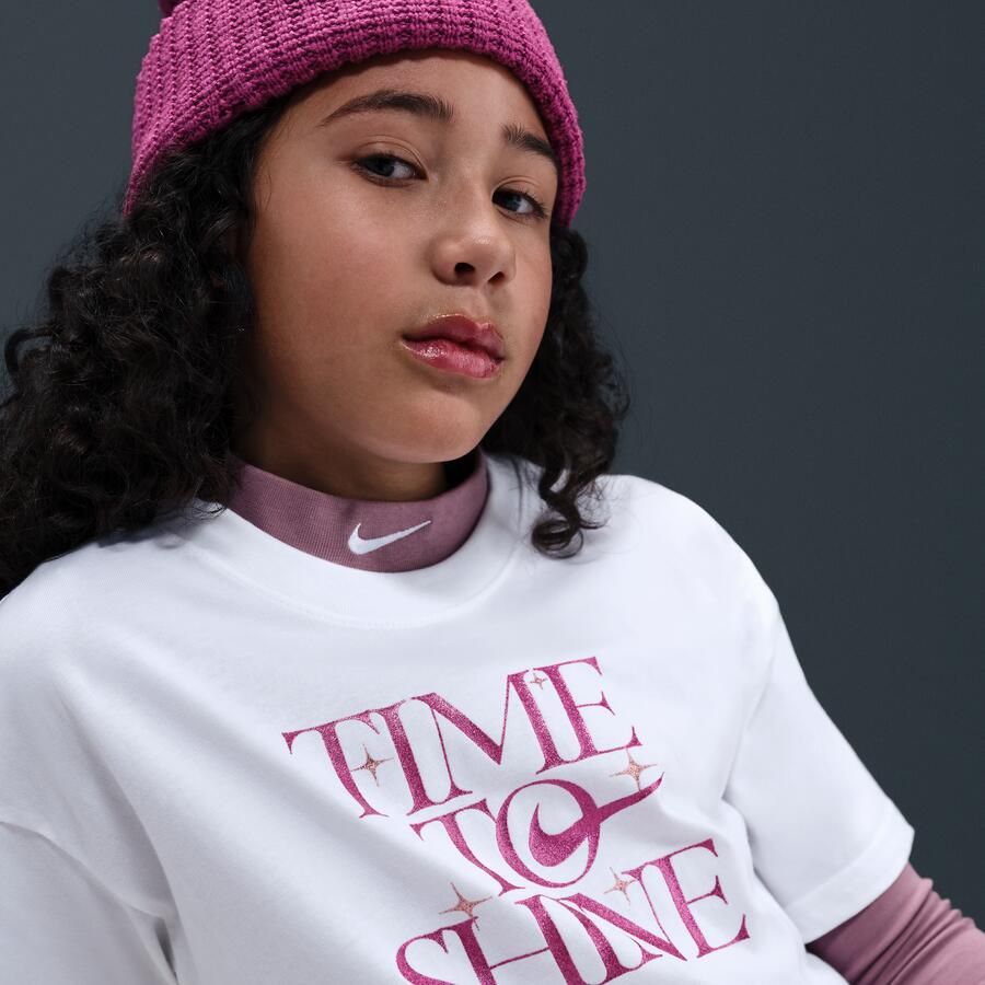 Nike Sportswear T-shirt voor meisjes Wit - Foto 2