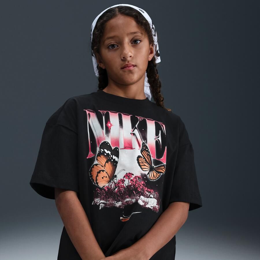 Nike T-shirt voor meisjes Zwart - Foto 4