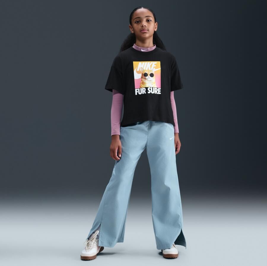 Nike T-shirt voor meisjes Zwart - Foto 3