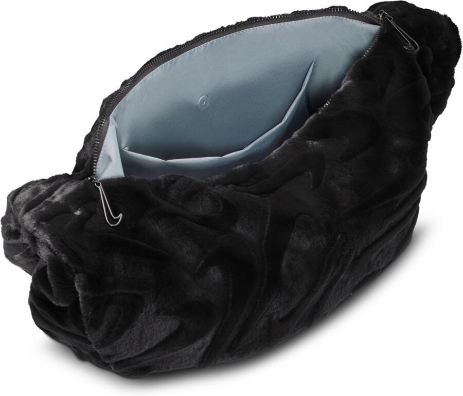 Nike tas van imitatiebont (19 liter) Zwart