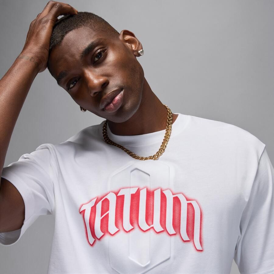 Nike Tatum T-shirt voor heren Wit - Foto 2