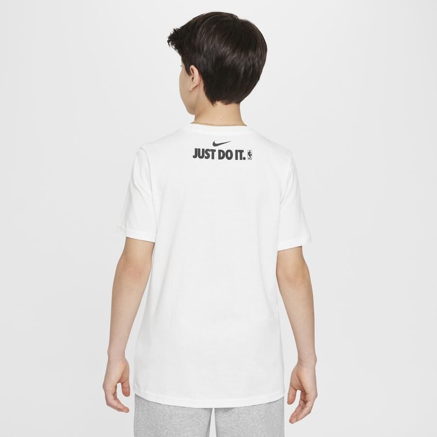 Nike Team 31 Courtside Max90 NBA-shirt voor jongens Wit - Foto 4