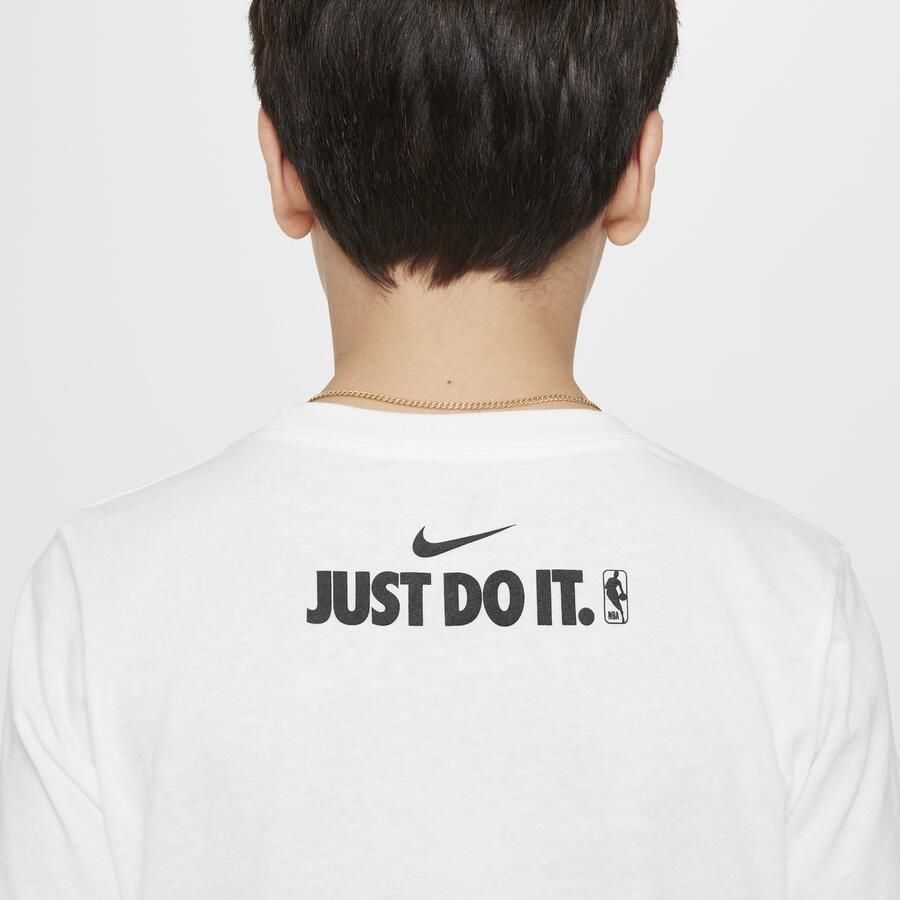 Nike Team 31 Courtside Max90 NBA-shirt voor jongens Wit - Foto 2