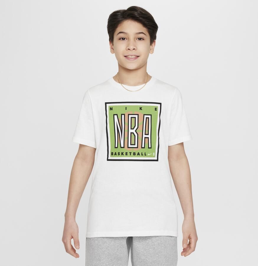 Nike Team 31 Courtside Max90 NBA-shirt voor jongens Wit - Foto 3