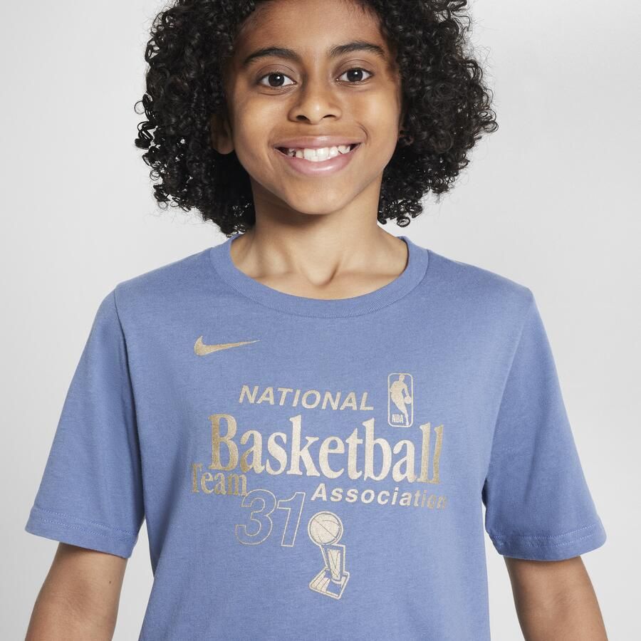 Nike Team 31 Essential NBA-shirt voor kids Blauw