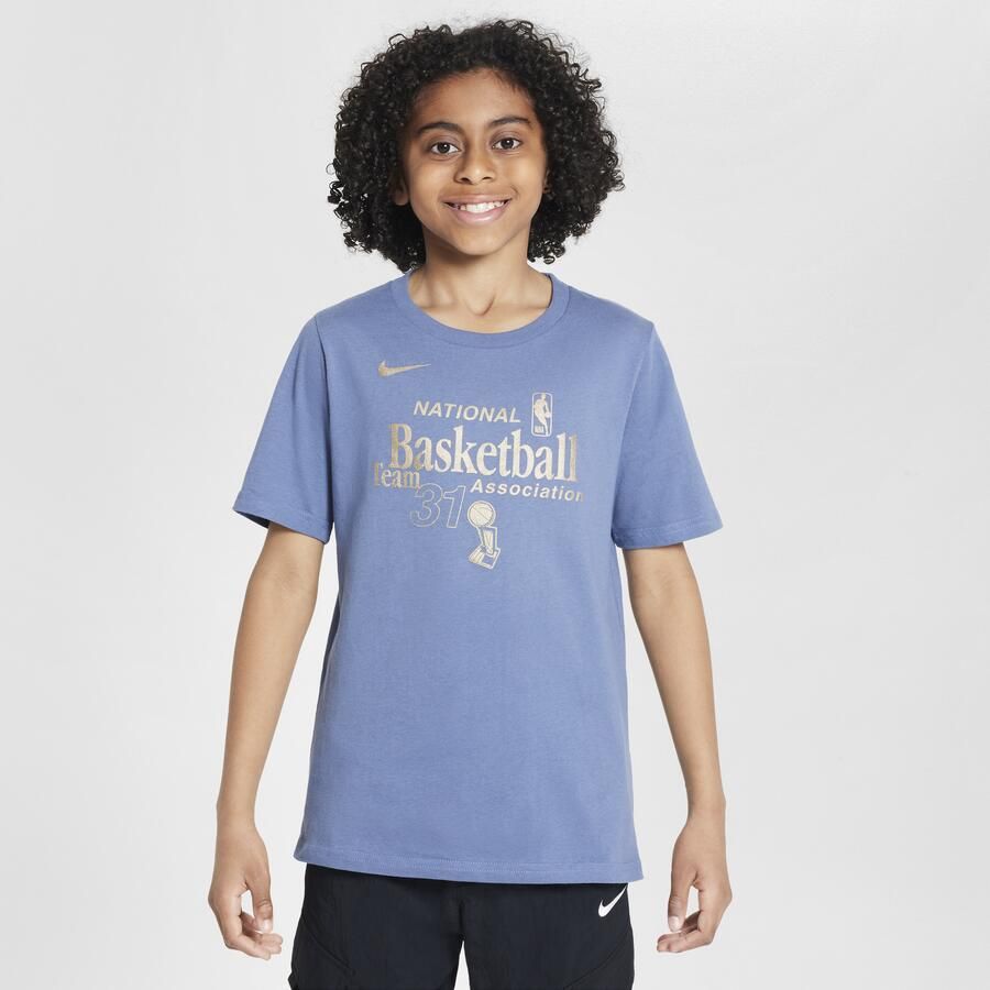 Nike Team 31 Essential NBA-shirt voor kids Blauw - Foto 3