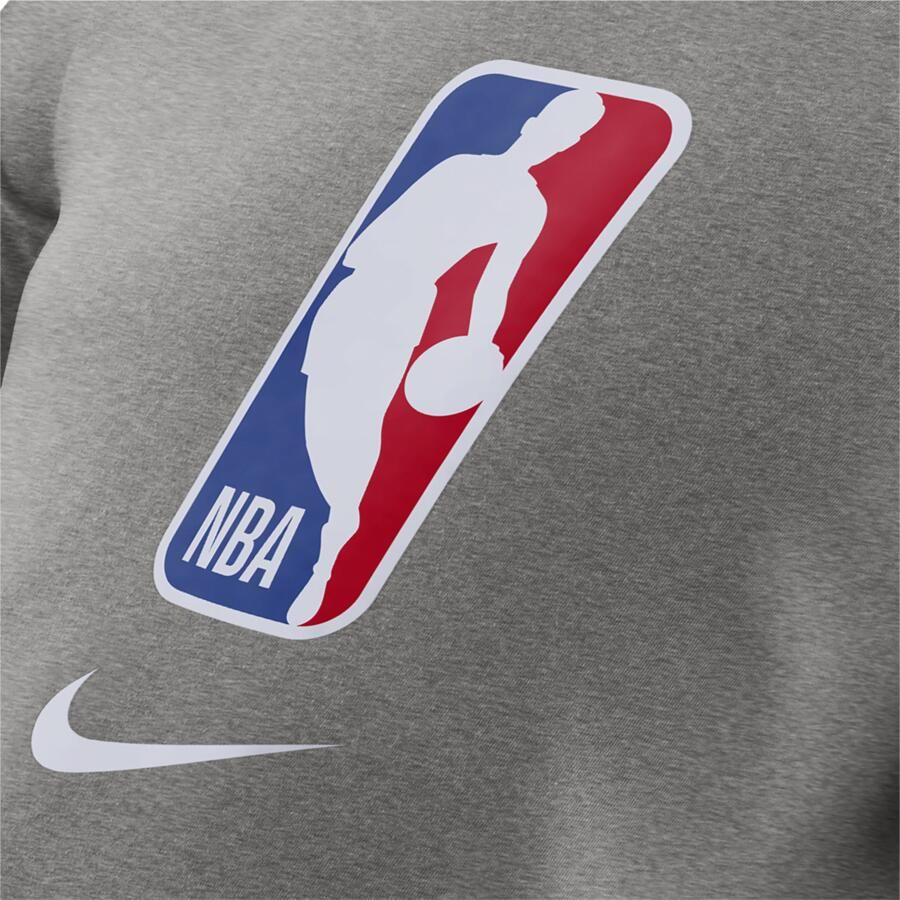 Nike NBA Logo T-shirt grijs melange Gray Heren - Foto 2