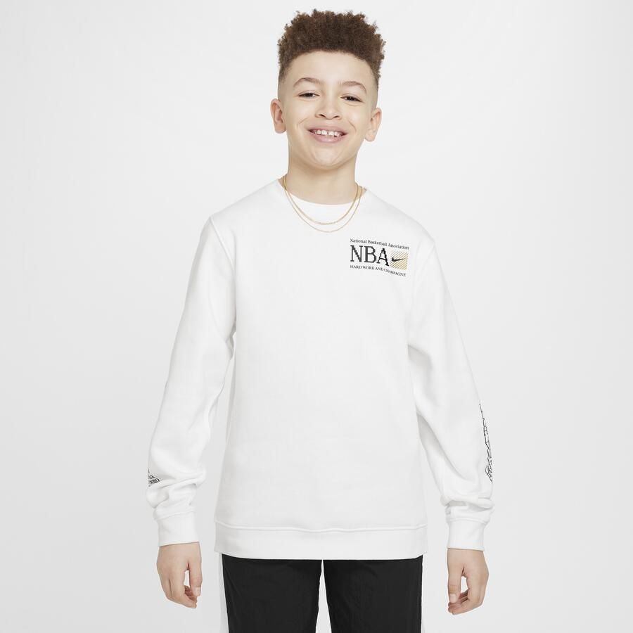 Nike Team 31 Standard Issue NBA-top met ronde hals en Dri-FIT voor kids Wit - Foto 3