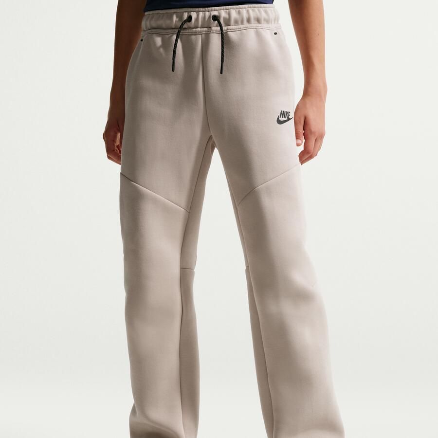 Nike Tech Fleece Broek met open zoom voor jongens Bruin