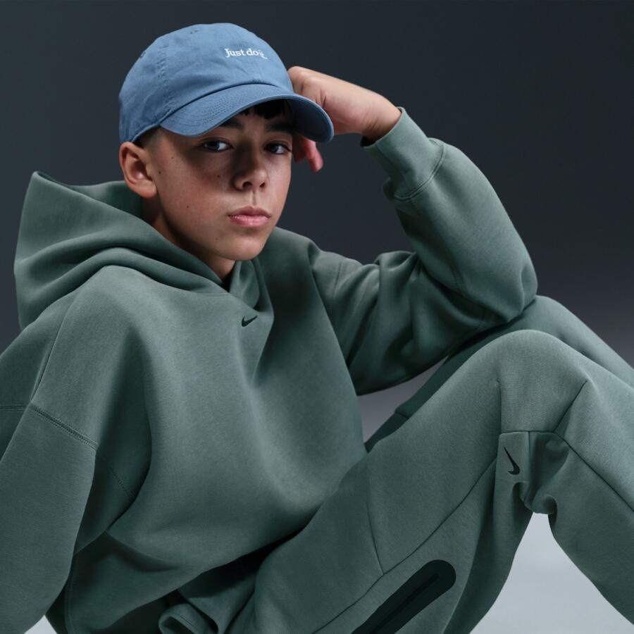 Nike Tech Fleece Broek met open zoom voor jongens Grijs - Foto 3