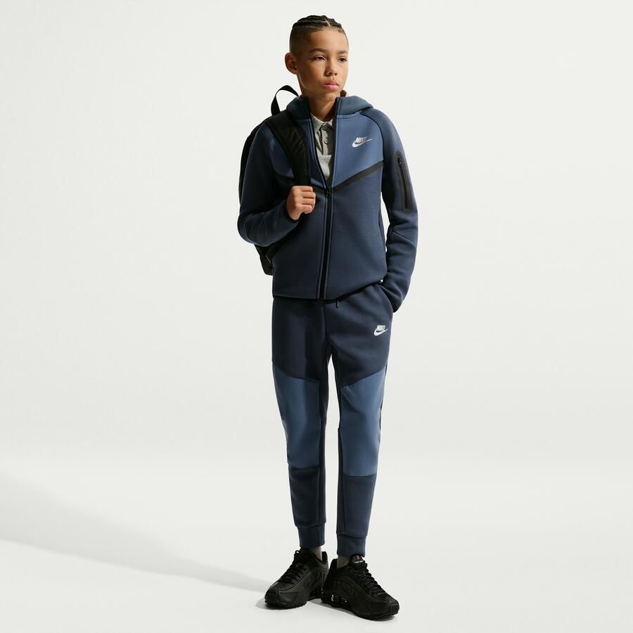 Nike Tech Fleece Hoodie met rits voor kids Blauw