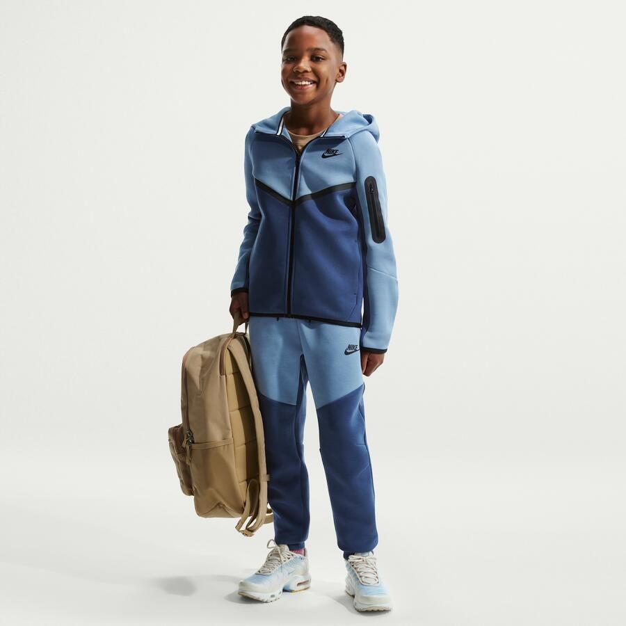 Nike Tech Fleece Hoodie met rits voor kids Blauw