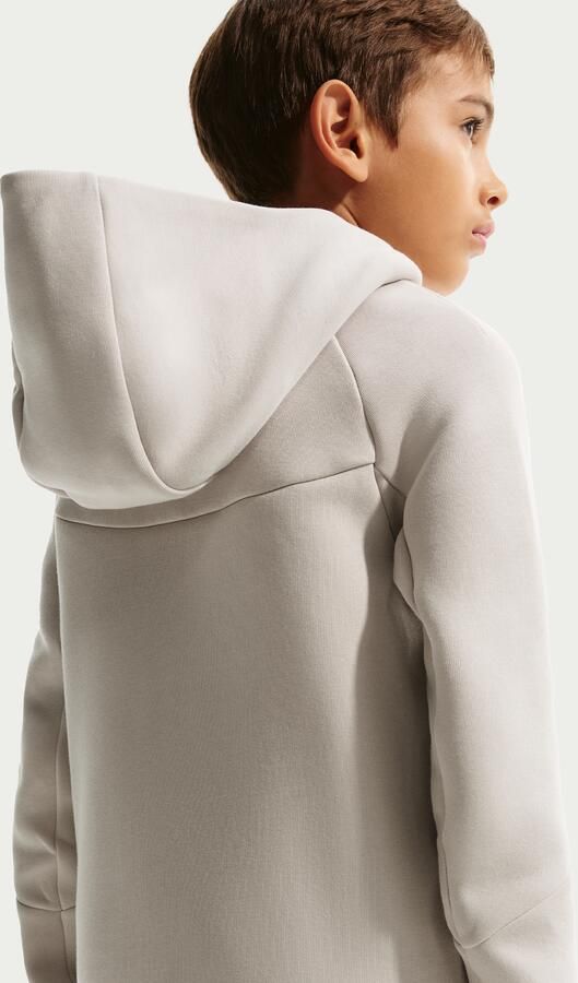 Nike Tech Fleece Hoodie met rits voor kids Bruin - Foto 3