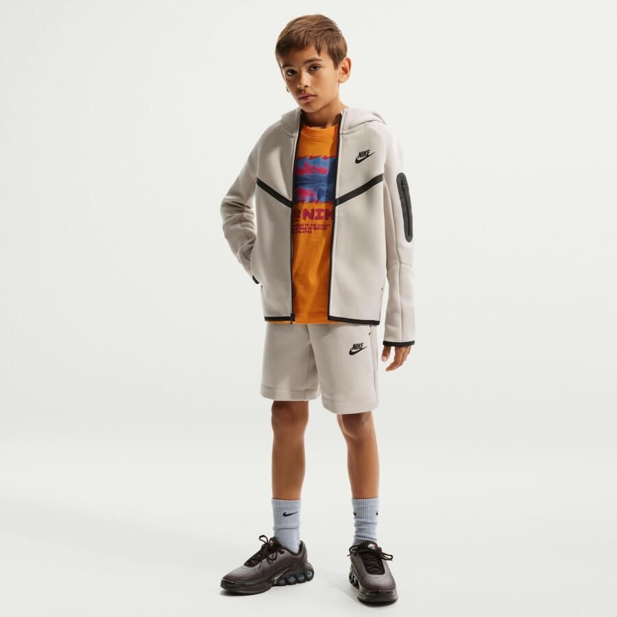 Nike Tech Fleece Hoodie met rits voor kids Bruin