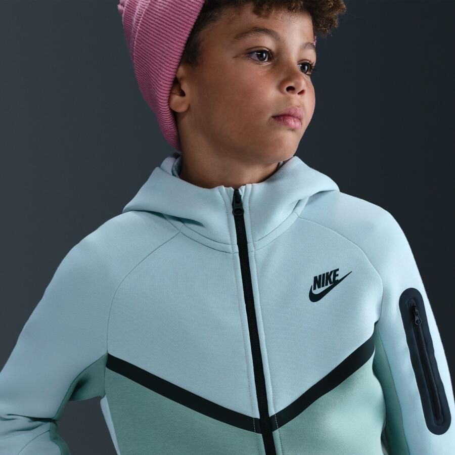 Nike Tech Fleece Hoodie met rits voor kids Grijs - Foto 2