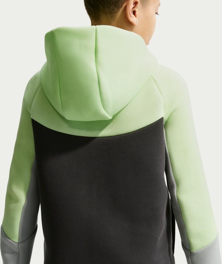 Nike Tech Fleece Hoodie met rits voor kids Groen - Foto 2