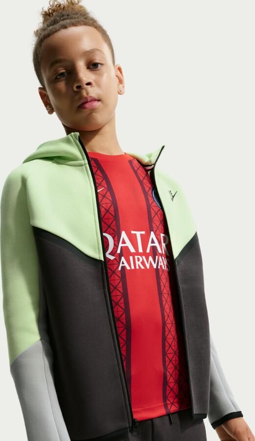 Nike Tech Fleece Hoodie met rits voor kids Groen - Foto 3