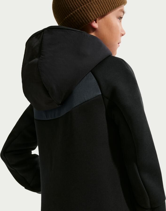 Nike Tech Fleece Hoodie met rits voor kids Zwart - Foto 3