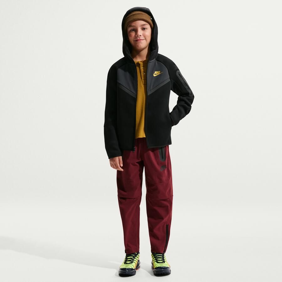 Nike Tech Fleece Hoodie met rits voor kids Zwart