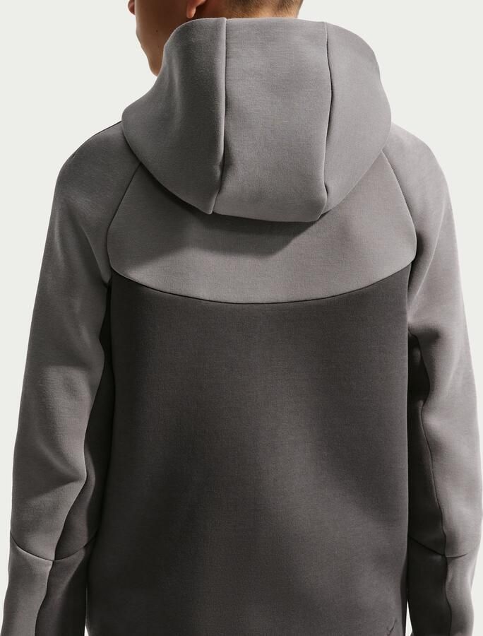 Nike Tech Fleece Hoodie met rits voor kids Zwart - Foto 3
