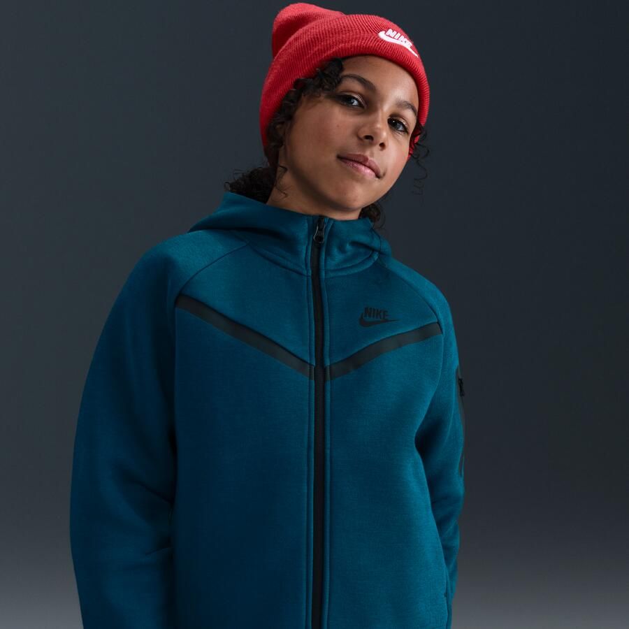 Nike Tech Fleece hoodie met rits voor meisjes Blauw - Foto 4