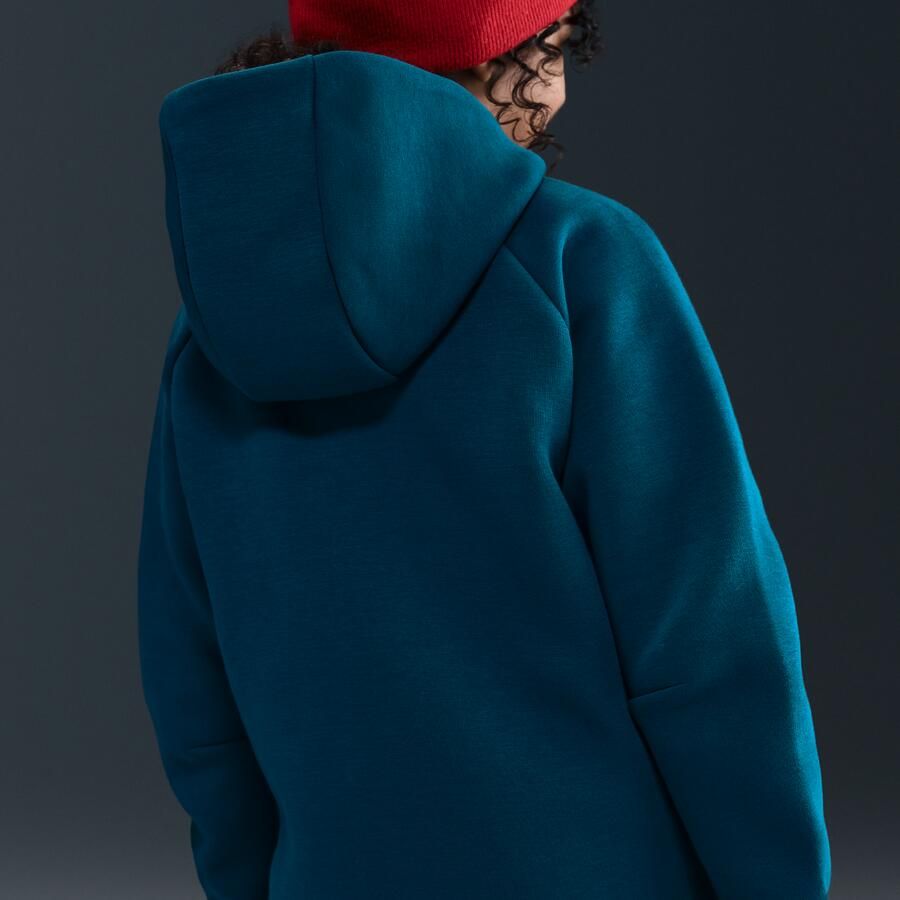 Nike Tech Fleece hoodie met rits voor meisjes Blauw