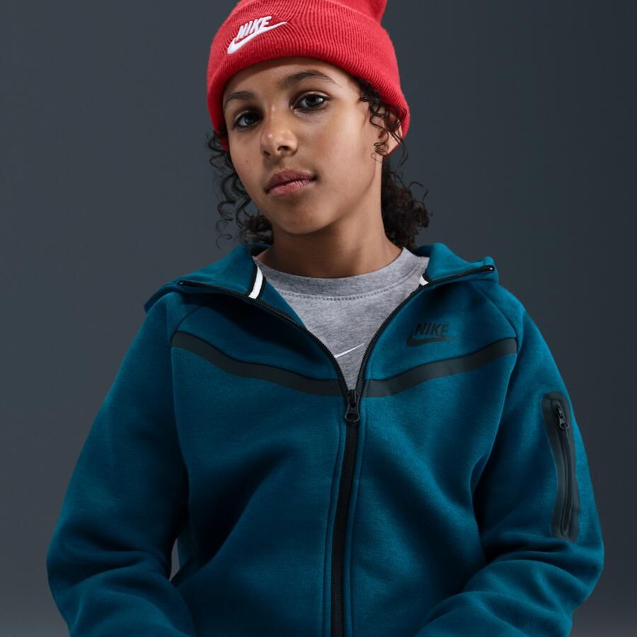 Nike Tech Fleece hoodie met rits voor meisjes Blauw - Foto 2