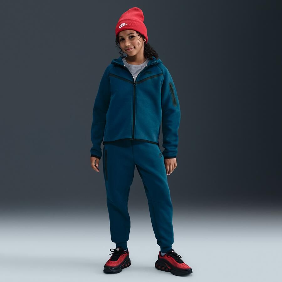 Nike Tech Fleece hoodie met rits voor meisjes Blauw - Foto 3