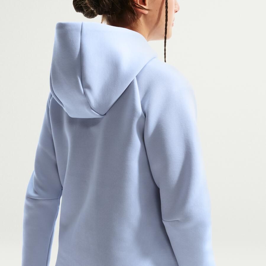 Nike Tech Fleece hoodie met rits voor meisjes Grijs