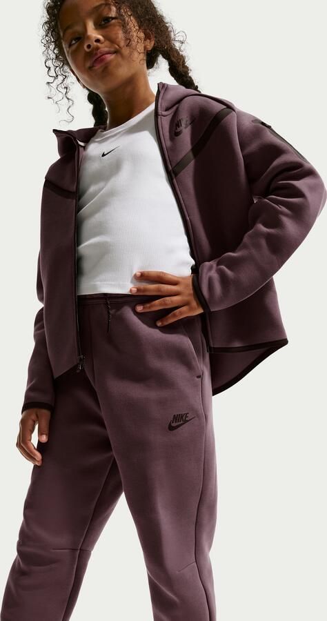 Nike Tech Fleece joggingbroek voor meisjes Paars - Foto 3