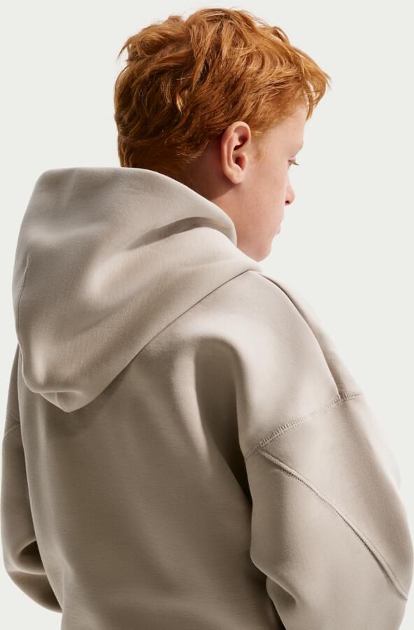 Nike Tech Fleece oversized hoodie voor jongens Bruin - Foto 3
