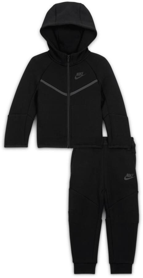 Nike Tech Fleece tweedelige babyset met rits over de hele lengte Zwart - Foto 2