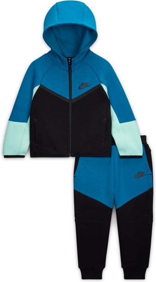 Nike Tech Fleece tweedelige babyset met rits over de hele lengte Zwart - Foto 2