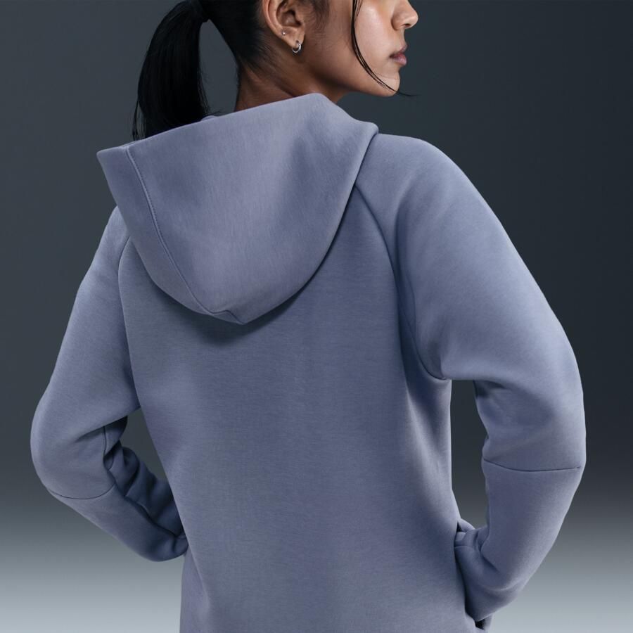 Nike Tech Fleece Windrunner hoodie met rits voor dames Blauw