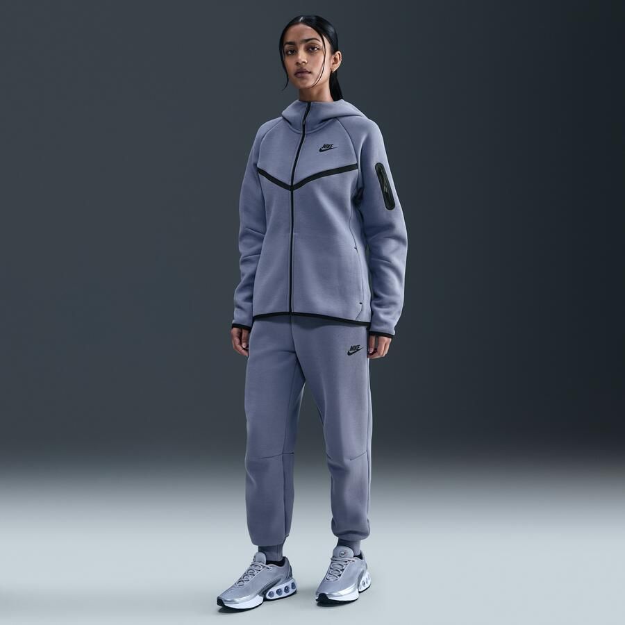 Nike Tech Fleece Windrunner hoodie met rits voor dames Blauw - Foto 3