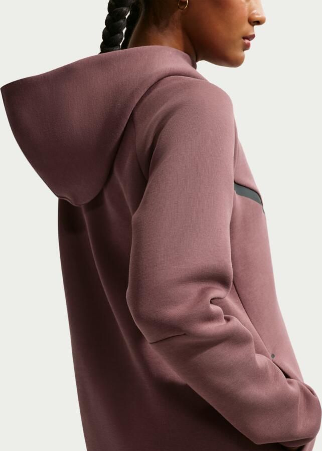Nike Tech Fleece Windrunner hoodie met rits voor dames Paars - Foto 3