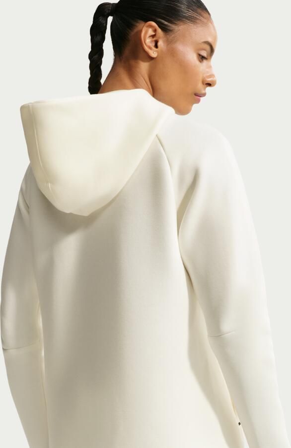 Nike Tech Fleece Windrunner hoodie met rits voor dames Wit - Foto 3