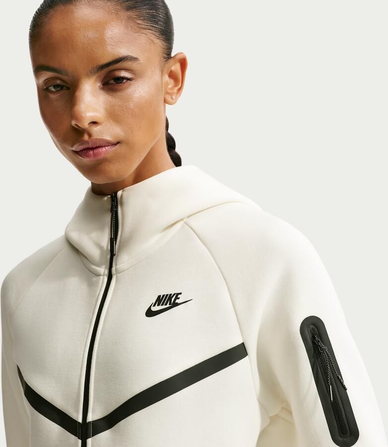 Nike Tech Fleece Windrunner hoodie met rits voor dames Wit - Foto 2