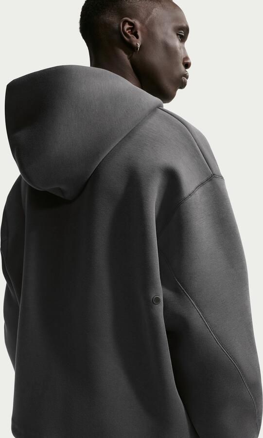Nike Tech fleecehoodie met rits voor heren Grijs - Foto 3