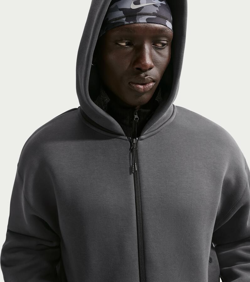 Nike Tech fleecehoodie met rits voor heren Grijs - Foto 2