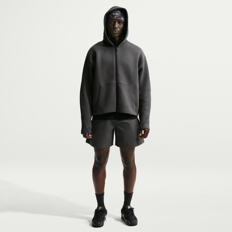 Nike Tech fleecehoodie met rits voor heren Grijs