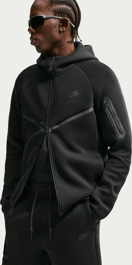 Nike Tech fleeceshorts voor heren Zwart - Foto 4