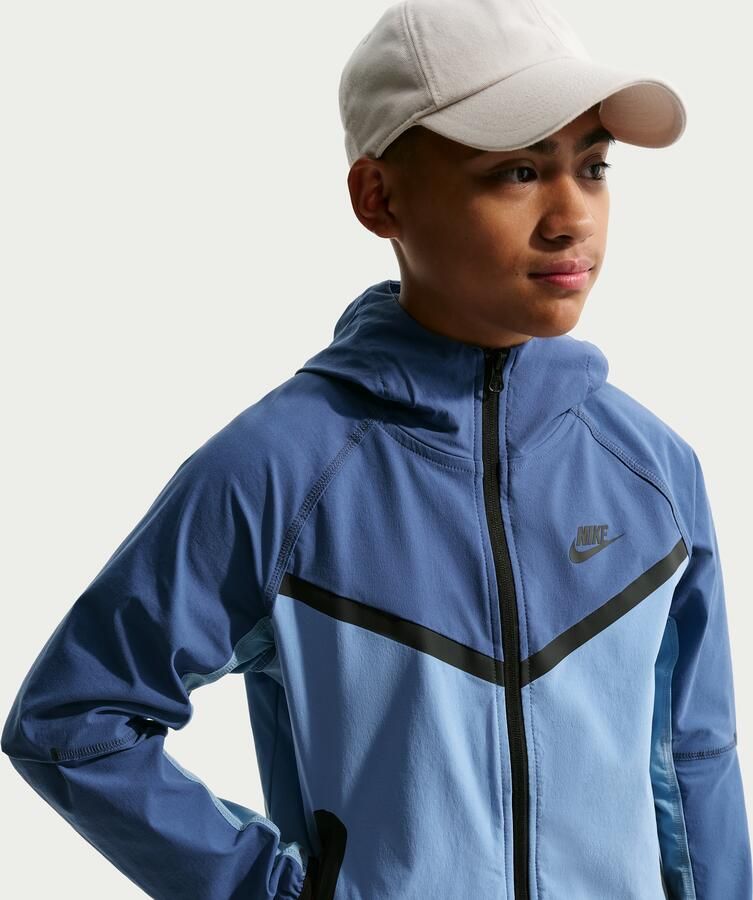 Nike Tech geweven jongensjack Blauw - Foto 4