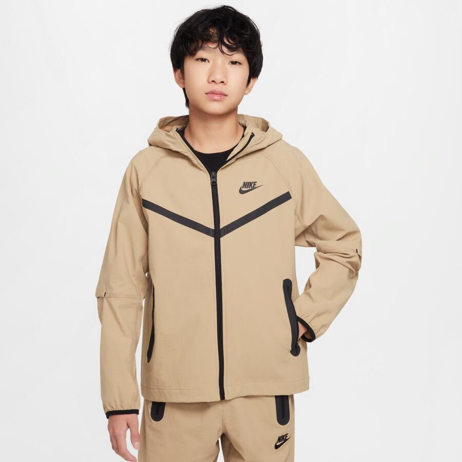 Nike Tech geweven jongensjack Bruin - Foto 3