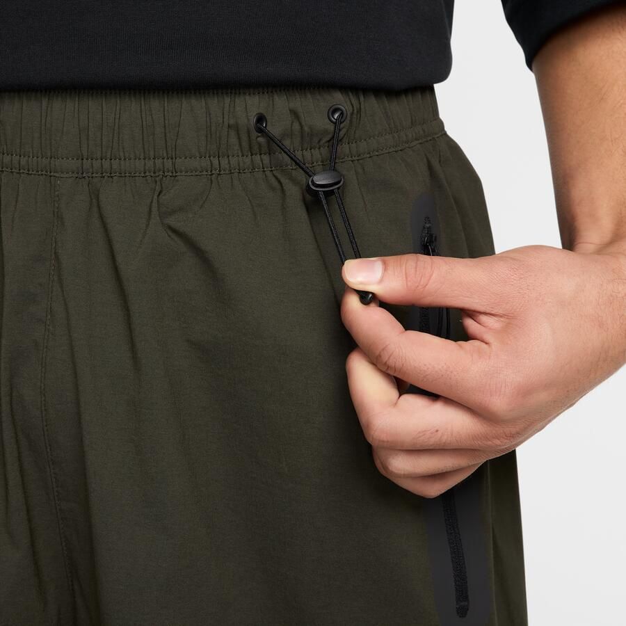 Nike Tech geweven oversized herenbroek Groen